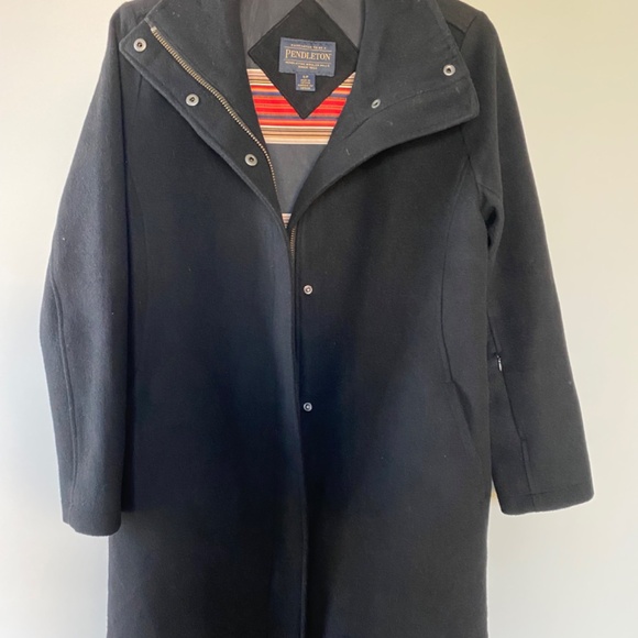 Pendleton Black Wool Coat - Picture 6 of 15
